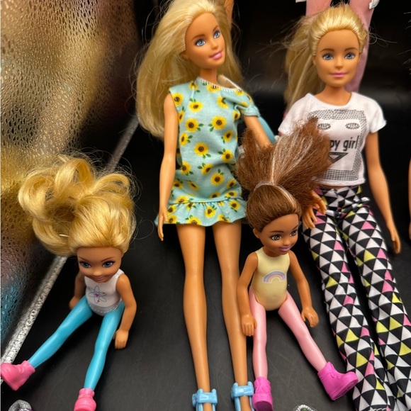 Barbie Dolls W/Ken Lot of 10 W/ Clothes Shoes Extra Accessories (Lot L ) Mattel